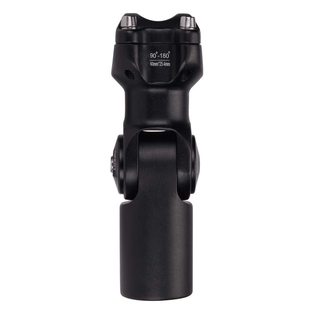 CYSKY Potence de guidon de vélo de montagne réglable de 0 à 90 degrés de 60 mm pour VTT, vélo de route, BMX, vélo de ville