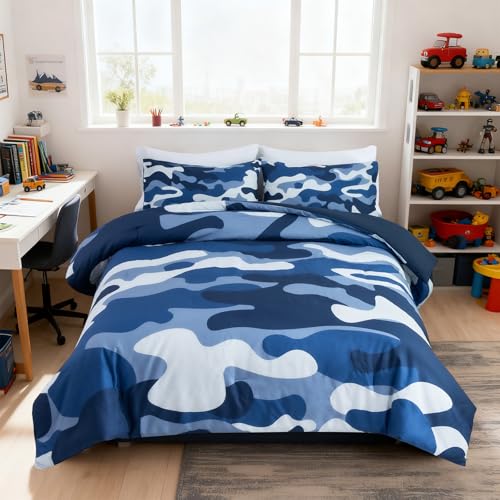 Holawakaka Twin Size Camouflage Bedding Comforter Set