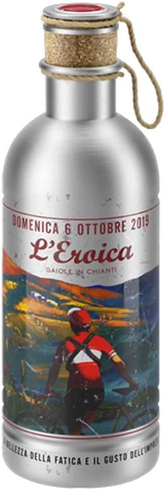 ELITE EROICA OTTOBRE 2019 0150211 Aluminum Bottle, 20.3 fl oz (600 ml), Silver Bottle