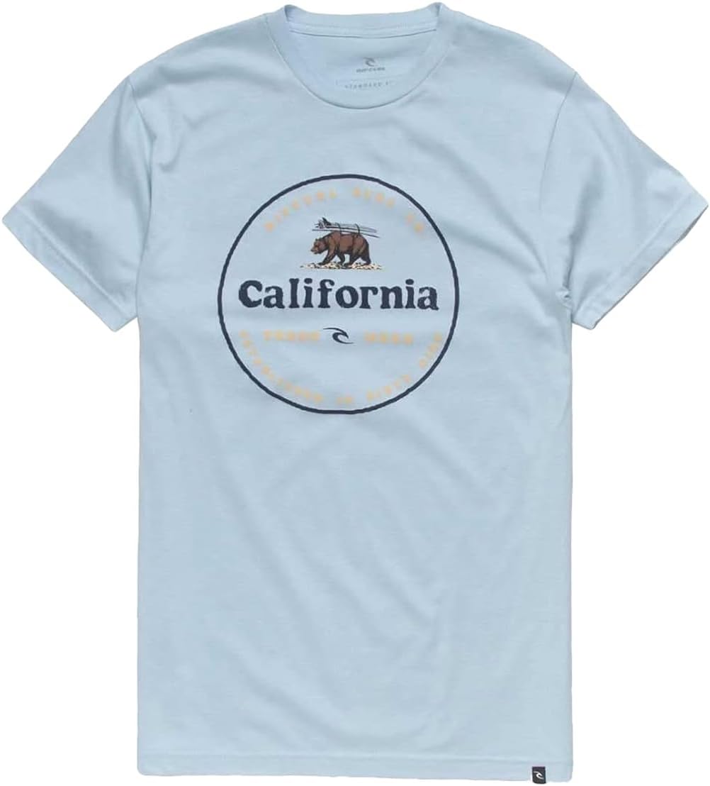 Rip Curl Big Cali Bear Premium T-Shirt - Bells Blue
