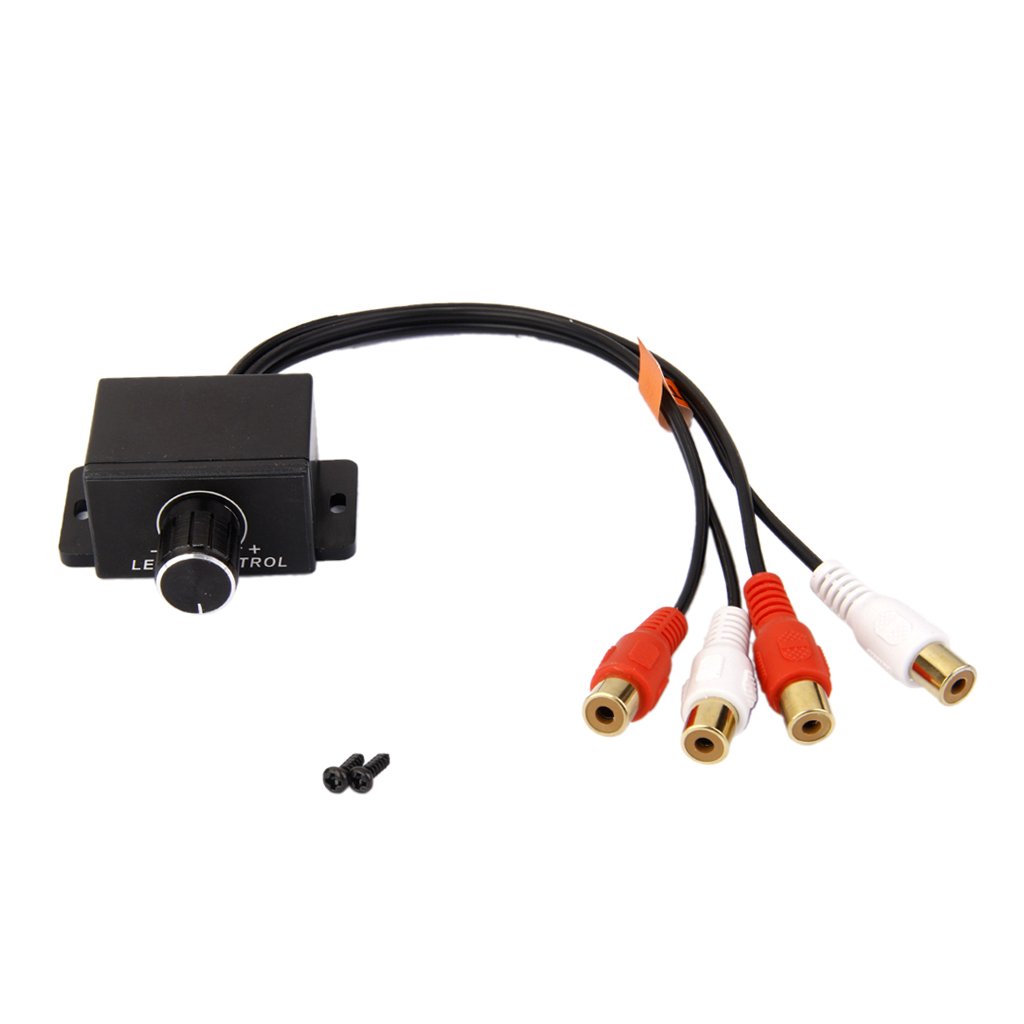 1 piece RCA Regolatore 'amplificatore Del Telecomando Per Auto Cavo a Manopola Dei Bassi Per Il Controllo Del Volume 'amplificator