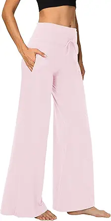 1/3 Pack Wide Leg Yoga Pants for Women, Comfy Lounge Pajama Sweatpants Loose Causal Palazzo with Pockets