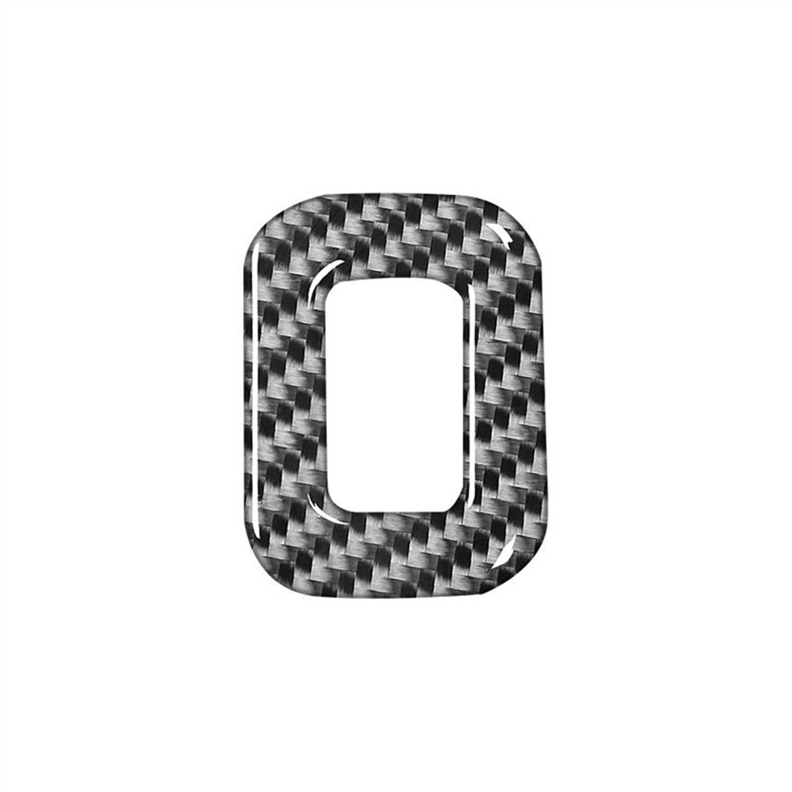 Yeskit B Carbon Fiber Auto Rear Trunk Switch Utton Decorative Frame Sticker Accessory For Enz C Glc Class W205 2015-2022(B)