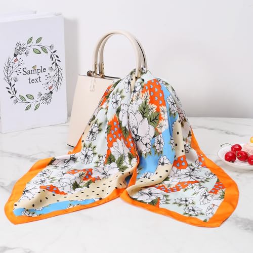 3Pack-Women-Square-Neck-Scarfs-27-Lightweight-Neckerchief-Printed-Headscarf-Gift