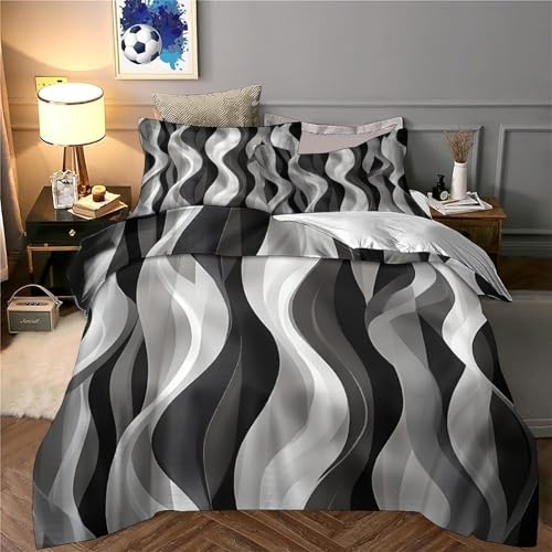 Linge de Lit Abstrait Effet 3D pour Chambre d'Ado Moderne - 6