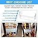 UPGRADED 240323002 Refrigerator Door Shelf Bin,Compatible with Frigidaire Door shelf Replacement FGHS2631PF4A,FGHS2655PF5A,FGUS2642LF2,AP2115742 PS429725 AH429725 Bottom Door Shelves[2 PACK]