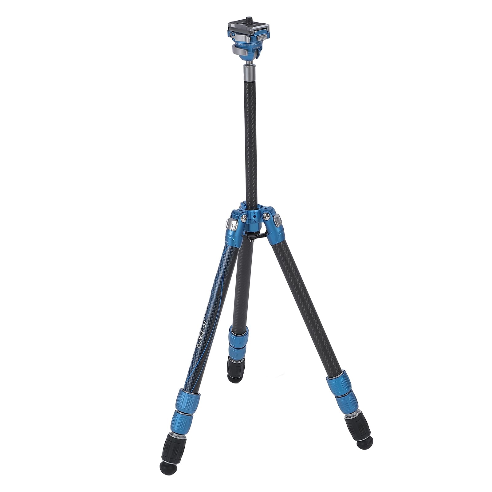 Treppiede in Fibra di Carbonio per Fotocamera Altezza Regolabile