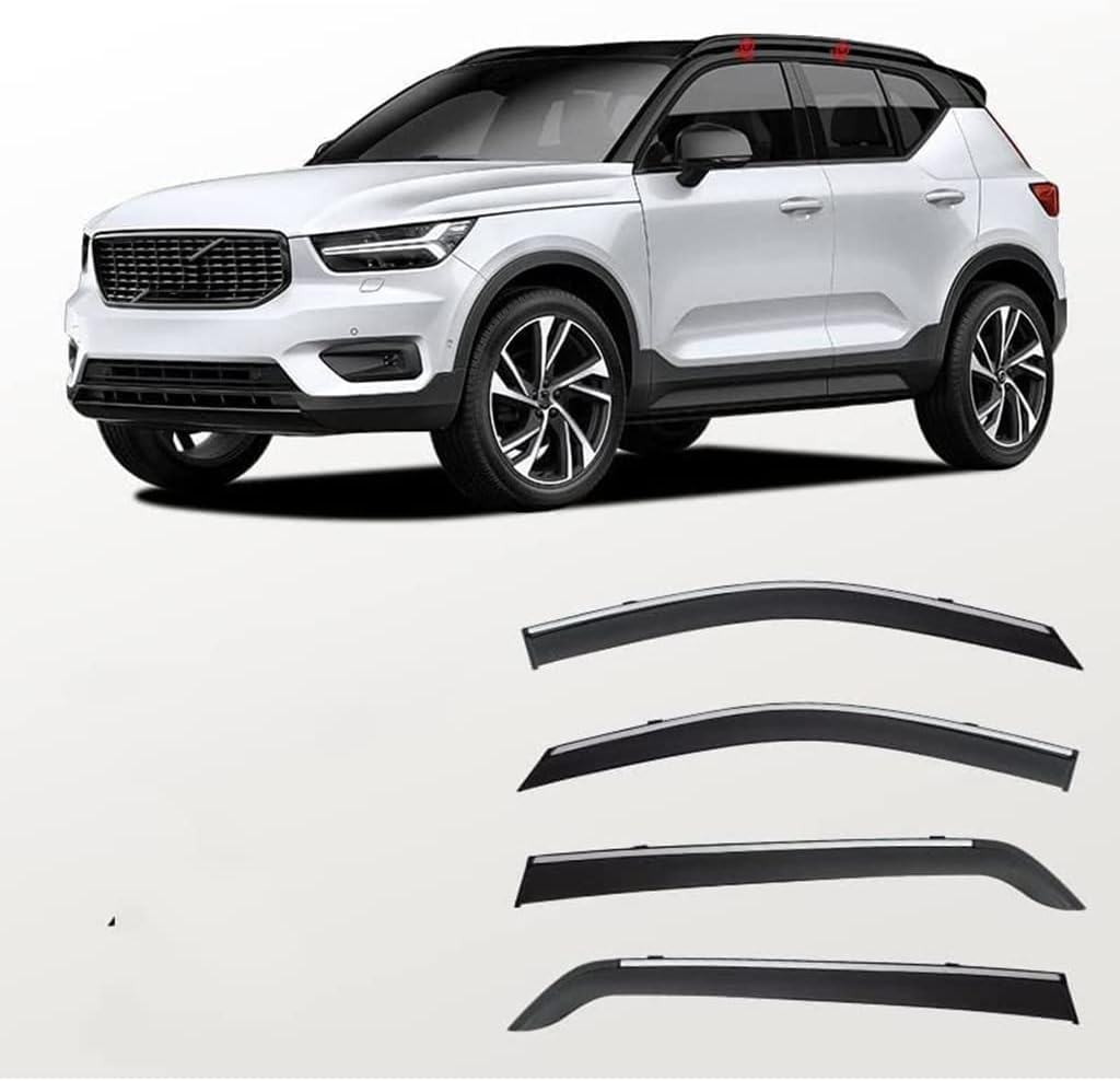 GHIOSA Car Window Wind Deflectors for Volvo XC40 20202023,side window rain guards Wind Shield
