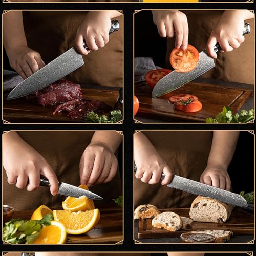 Set Cuchillos Cocina 8 Piezas Acero Inox Base miniatura 6