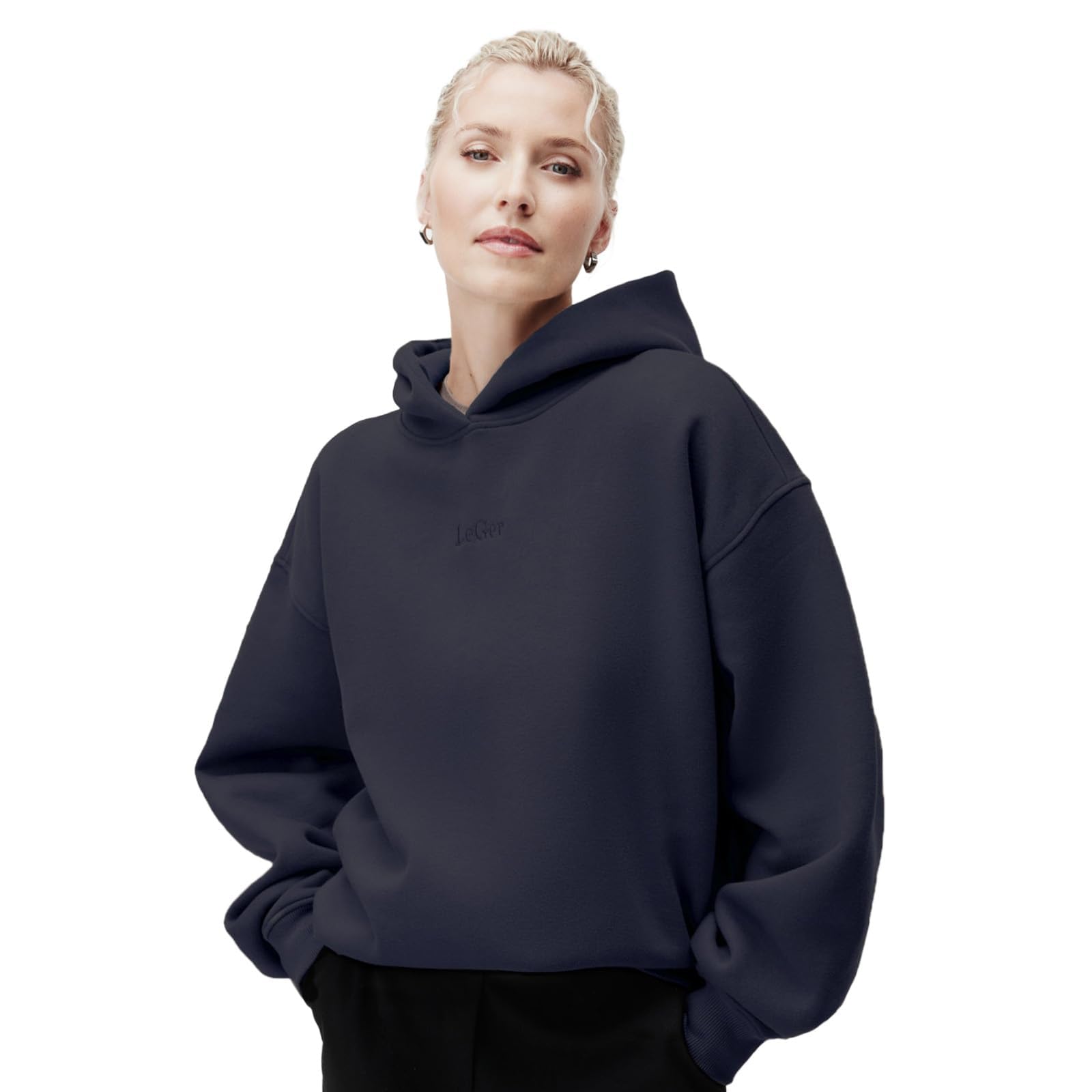 LeGer by Lena Gercke Abby damska bluza z kapturem, granatowy, 40