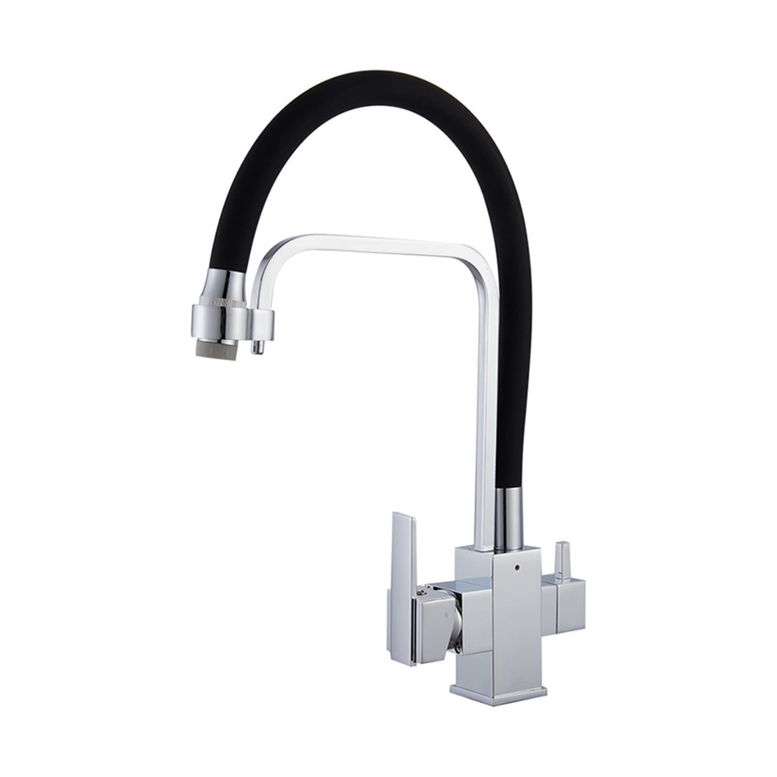 Filtre robinet de cuisine eau potable noir fini le calcaire et le goût de chlore
