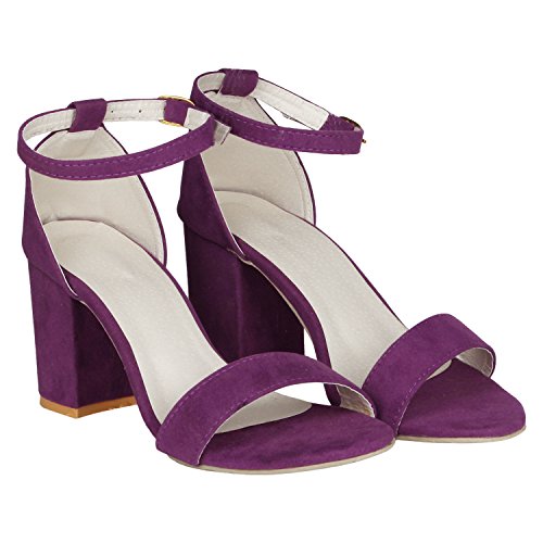Image of Misto Women's and Girl's Formal Casual Suede Leather Block Heel Sandal