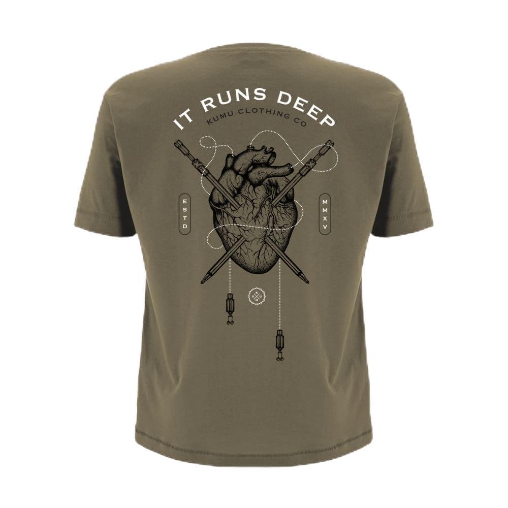 KUMU Clothing - Bloodline Tee-XXL Khaki