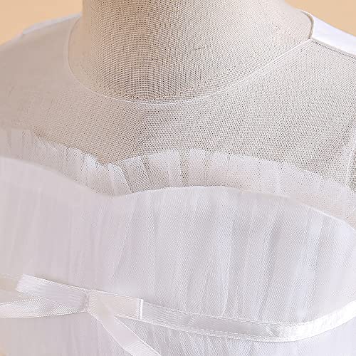 Vestidos de tul para niñas fiesta comunión y dama de honor larga 5