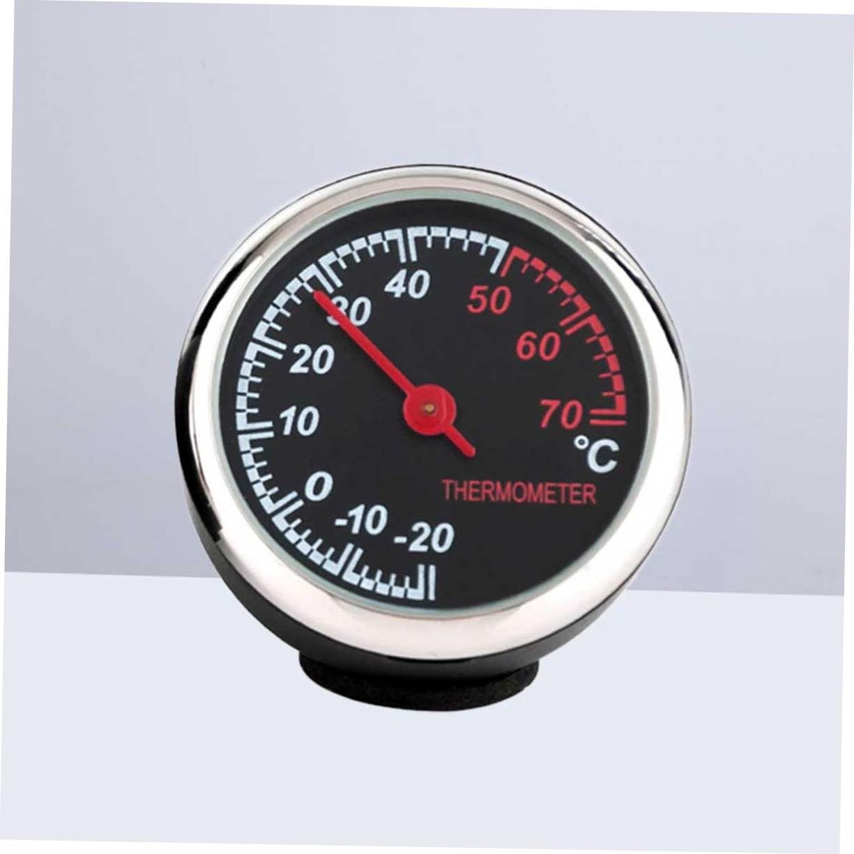 FUNOMOCYA Automobile Mechanical Clock Thermometer Hygrometer Car Dashboard Accessory Easy Install Design for Accurate Temperature Monitoring