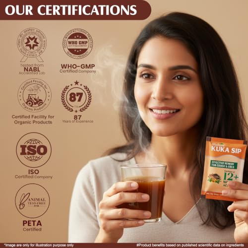 Image of Multani Kuka Sip | Ayurvedic Kadha Provides Instant Relief from Cough and Cold | Goodness of 12+ Natural Actives | (4gm*Pack of 30 Sachets)