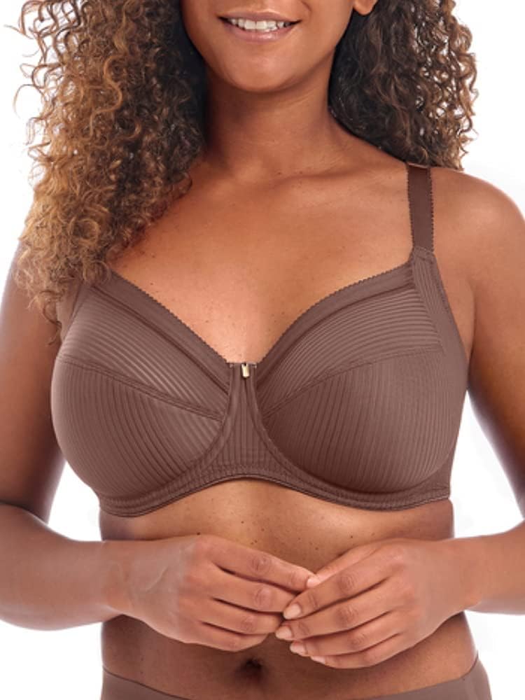 Fantasie Women's Fusion Underwire Side Support Bra Full Coverage, Opaque, Coffee Roast, 36DD