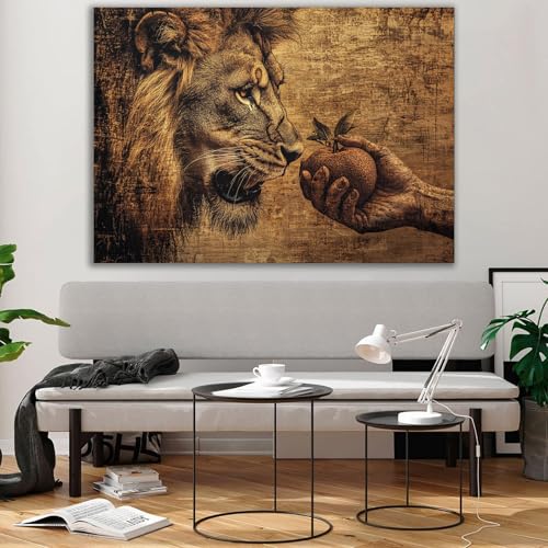 Toile Jésus Christ amour et miséricorde WUFIEA toile encadrée durable - 4
