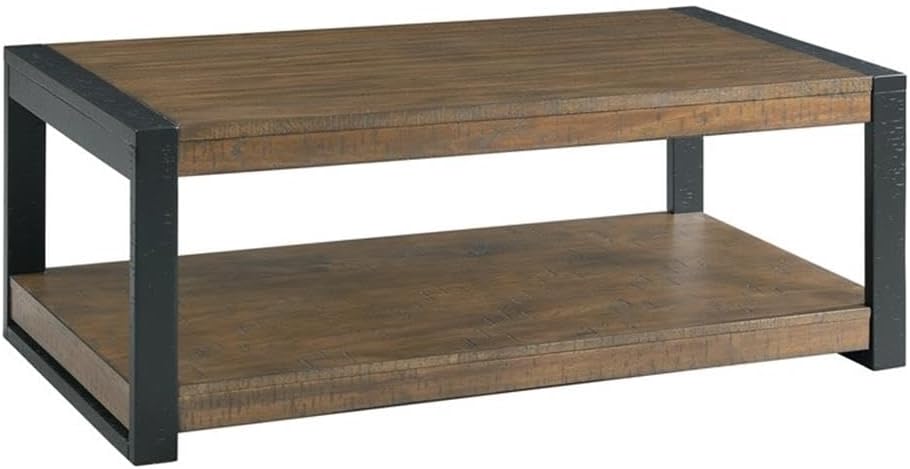 Picket House Furnishings Enrico Rectangular Coffee Table in Walnut