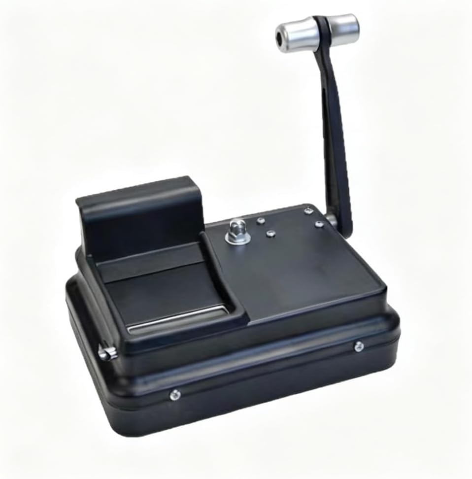 Cigarette Rolling Machine with Enlarged Handle & Gear Design, for 8mm Paper, Includes Cleaning Brush, Probe and Spray Bottle