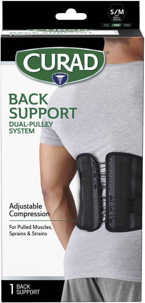 Curad Back Support with Dual-Pulley System, Small/Medium