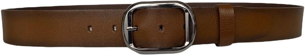 %100 Hakiki Deri, Siyah Nikel Tokalı Bordo Kadın Kot Kemeri 4 cm; Bordo-byn-23