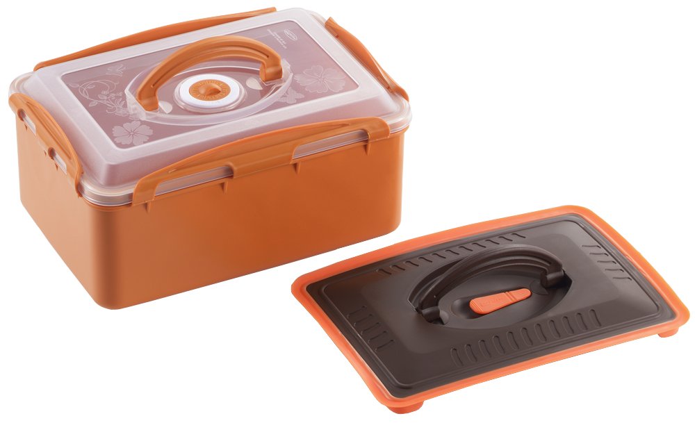 Amazon｜ヨシカワ(Yoshikawa) 発酵食堂 漬物ポット SJ1910 オレンジ