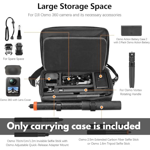 Image of Yantralay Carrying Case Compatible with D JI Os mo 360 Camera | Waterproof Shockproof EVA Hard Shell Storage Bag | Portable Travel Protective Case for Camera & Accessories