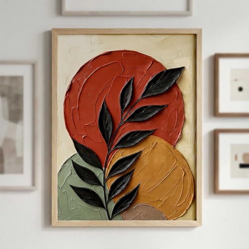 Image of kotart Aesthetic Botanical Art Home Decoration Painting | Floral Paintings With Frame For Living Room Bed Room Hotel Wall Decor Digital Reprint (19x25 inch)