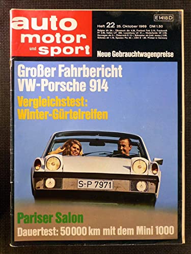Auto Motor und Sport - Oktober/1969 - Großer Fahrbericht VW-Poreche 911