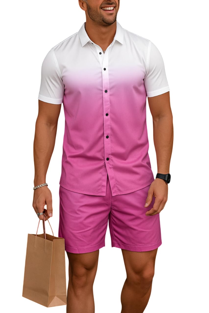 Co Ord Set for Men | Night Suit | T-Shirt and Shorts Set for Man | Night Dress | Pyjama Set | Summer Wear | Lounge wear | Beach Outfit-picture-17