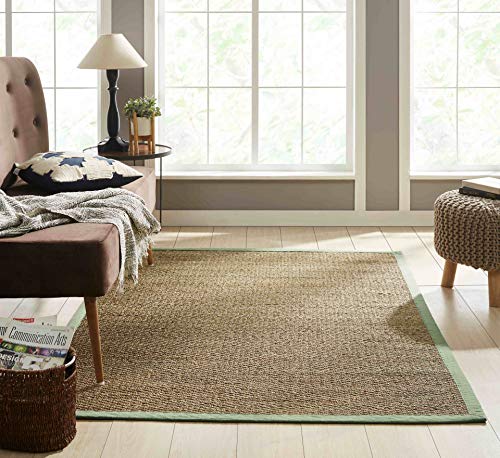 Chesapeake Seagrass 5-Foot By 7-Foot Area Rug, Sage #TOP1