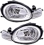 Brock Replacement Set Driver and Passenger Halogen Headlights with Chrome Bezel Compatible with 2000-2005 Neon 5288509AH 5288508AH