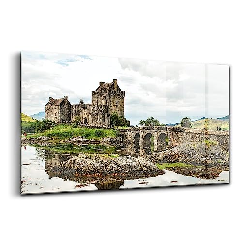 Tableau en verre Eilean Donan 120x60cm pour décoration murale
