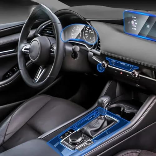 Film protection console centrale Mazda 3 20-21 en TPU premium invisible - 2