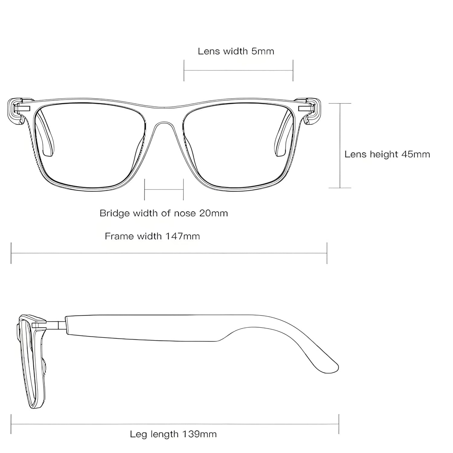 Lentes inteligentes de traducción Ai con ChatGPT, gafas Bluetooth con traducción de más de 164 idiomas, lentes de traductor físicos de cambio de color, lentes de audio multifuncionales para 7