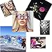 Hovico 3 Pieces Kaleidoscope Goggles Rainbow Prism Sunglasses with Glasses Cloth for Rave Party Festival Decoration Favors