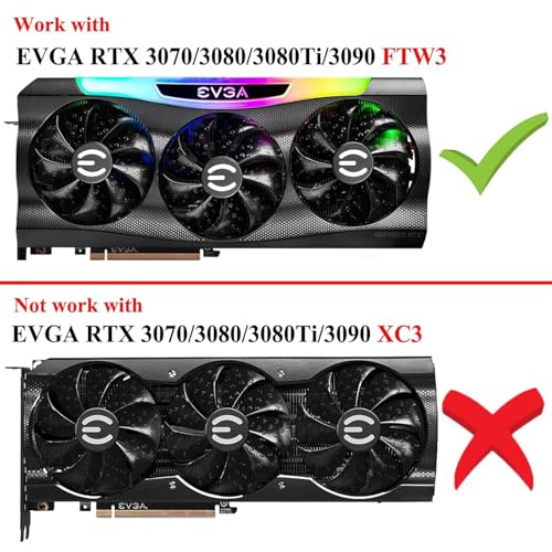 Ventilador de Repuesto EVGA RTX 3080 TI 3090 FTW3 Solución Ruido y Calor 3