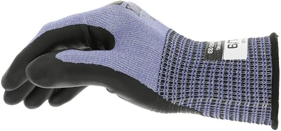 Mechanix Wear SpeedKnit S2EC33 Coated-Knit Work Gloves - Cut & Abrasion Resistant - Heavy Duty & High Dexterity Gloves - Touchscreen Compatible - Machine Washable - Small - Light Blue