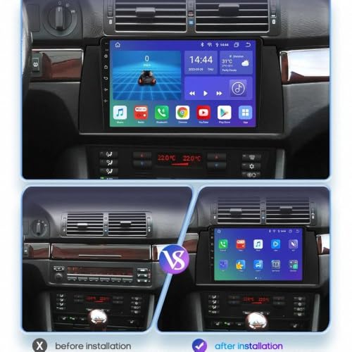 Pantalla Carplay Coche inalámbrica con Android Auto para actualizar tu BMW E39 o X5 E53 2
