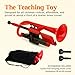 PINSTRUMENTS pCornet Plastic Cornet - Mouthpieces and Carrying Bag - Lightweight, Versatile, Comfortable Ergonomic Grip - Bb Authentic Sound for Student & Beginner - Durable ABS Construction - Red