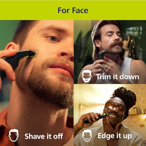 Image of Philips Norelco OneBlade Pro Face+Body Travel Kit Bundle - Philips Norelco OneBlade Pro 360 Face+Body Hybrid Electric Trimmer /Shaver, QP6542 /70 +Travel Case, QP401 /90