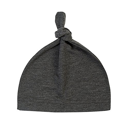 Bbpig Unisex Baby Adjustable Knot Hat Cotton Soft Cute Knit Hat Cap (3 Pac（Light Grey+Grey+Dark Grey) #TOP1