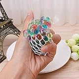 Squeeze Stress Ball, Rainbow Sensory Squeeze Ball, Sensory Stress Balls, Mesh Stress Relief Balls, Rainbow Mesh Squishy Ball, Relief Dna Stress Balls, Fidget Toy For Kids And Adults - Image 3