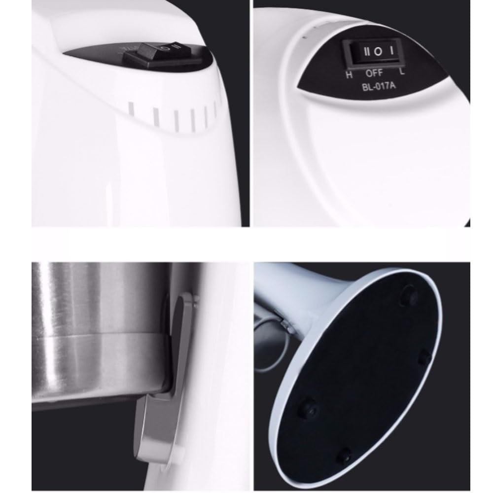 PAHION Elektrische Milkshake Maker Protein Shaker 2 Geschwindigkeit Milchshaker Mit 1L Mischbecher Rostfreier Stahl Cocktail Shaker Getränkemixer Smoothie Maker Mixer Für Cremige Protein-Shakes