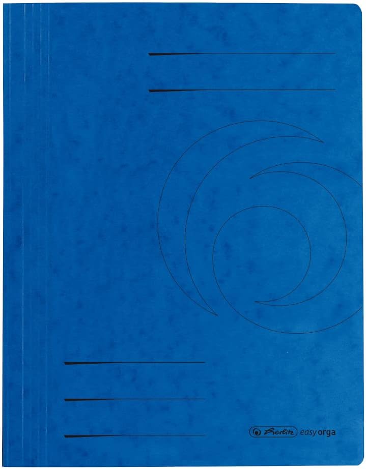 Herlitz A4 Colorspan Flat File - Assorted Colours (10 Pieces)