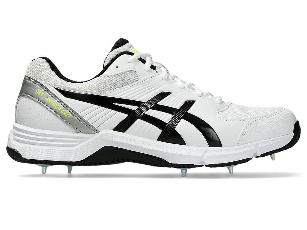 ASICS Mens GEL-100 NOT Out White/Safety Yellow Cricket Shoes - 9 UK (1111A244.100) (B0D1YP7ZNN) Amazon Price History, Amazon Price Tracker