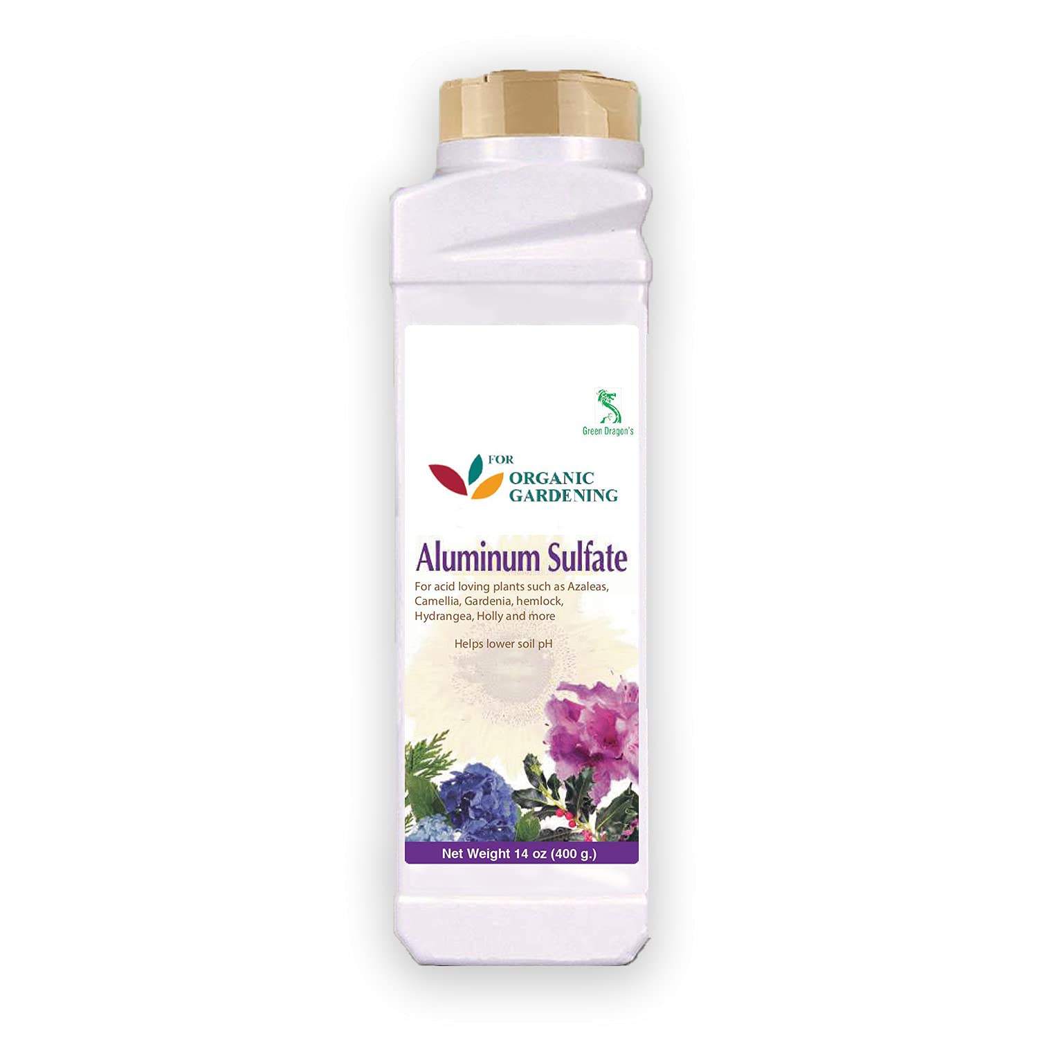 Green Dragons Natural & Organic | Gardening Aluminum Sulfate 400g (B0933C6Q28) Amazon Price History, Amazon Price Tracker