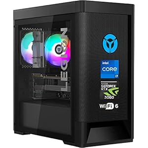 Lenovo Legion Tower T5 Gaming Desktop, Intel Core i7-11700F, GeForce RTX 3060, 32GB RAM, 2TB SSD + 4TB HDD, HDMI, RJ45, DisplayPort, Wi-Fi 6, Wired KB & Mouse, Windows 11 Home, Black