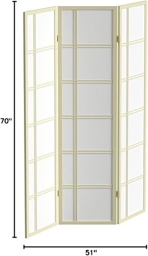 Miniatura 31 de Red Lantern Divisor de habitación con 5 paneles de doble cruz Shoji de 6 pies de alto Marfil,Oro,Gris,https://www.amazon.com/dp/undefined
